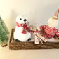 Noel, Cofffret bois,  Neige, Figurines Noel, Sapins