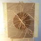 Cadre, Peinture Chêne Clair, Rosace Liège, Raffia , Sete deTable Bambou