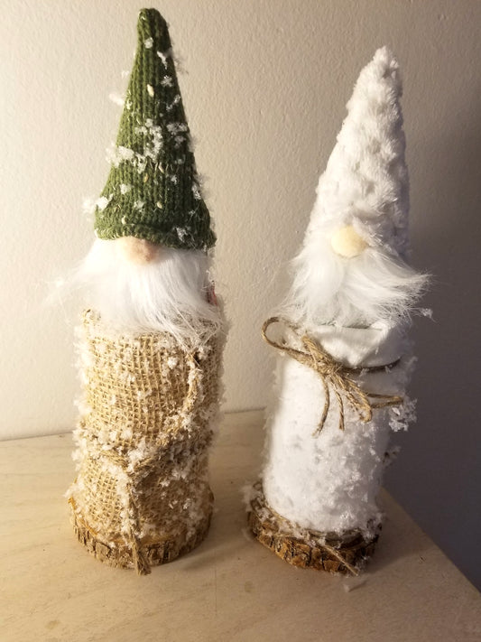 Noël, Deux Gnomes dans Pot en Verre