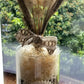 Vase, Décoré, Fleurs Séchées