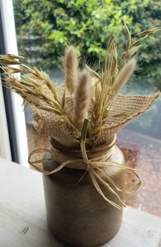 Pot en Grès, Fleurs Séchées