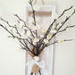 Suspension, Plateau Bois avec Fleurs Décoratives