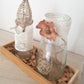 Plateau, Pots en Verre Décorés