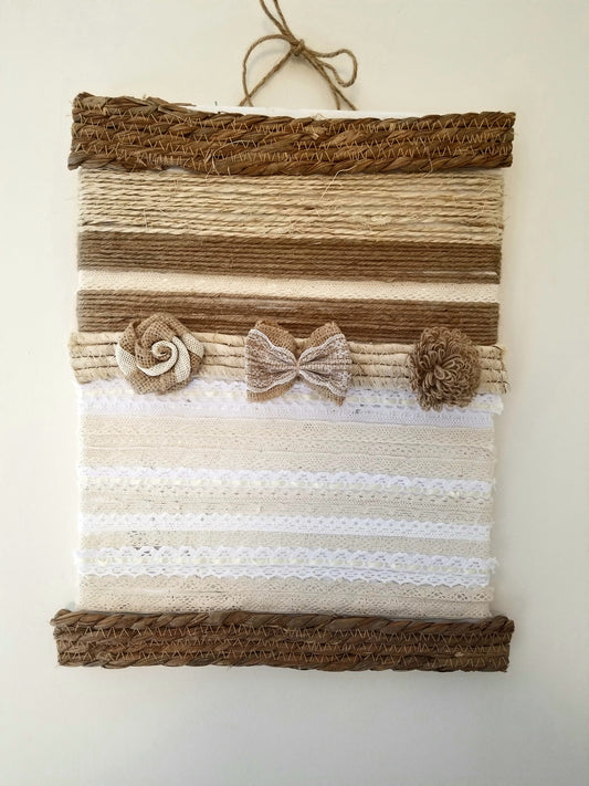 Cadre, Ficelle, Jonc Tressé, Dentelle, Cordelette, Décorations Toile de Jute