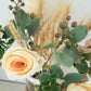Vase Carafe, Corde, Epis de Blé Bouquet de Fleurs