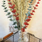 Panier en Fer,  Garni de Cinq Bouquets