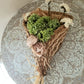 Amphore en Osier, Hortensias Naturels,  Fleurs Séchées, Roses