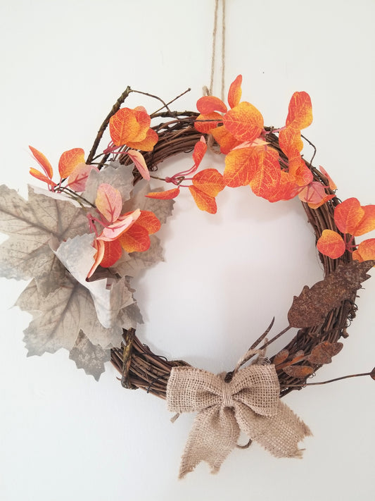 Couronne  en Osier Automnale