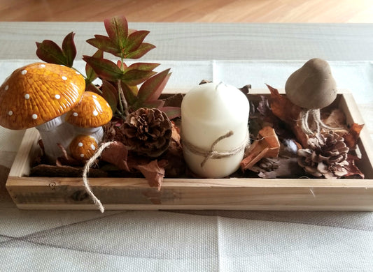 Plateau Automnal, Champignon, Feuilles..