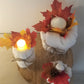 Plateau Cocooning, vase, Bougeoir , Citrouille