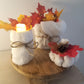 Plateau Cocooning, vase, Bougeoir , Citrouille