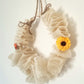 Couronne Automnale, Bois. Ruban Toile de Jute
