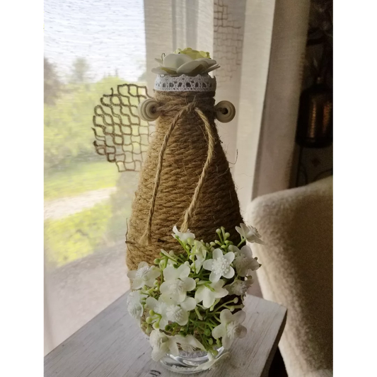 Vase, Corde, Cordelette, Fleurs...