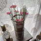 Vase Avec Bougie, Fleurs Roses